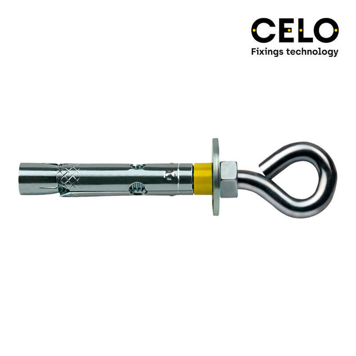 Caja 50 Uds. Anclaje Dynabolt Aro Ø10x60mm Zincado Celo