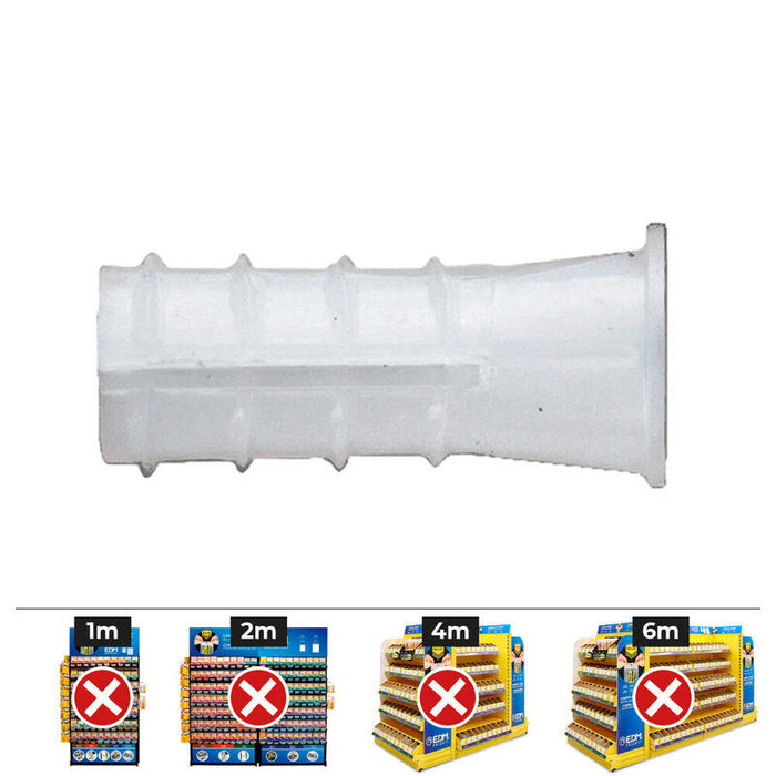 Caja 500 Uds. Taco De Plástico Tipo B Ø 8 Mm