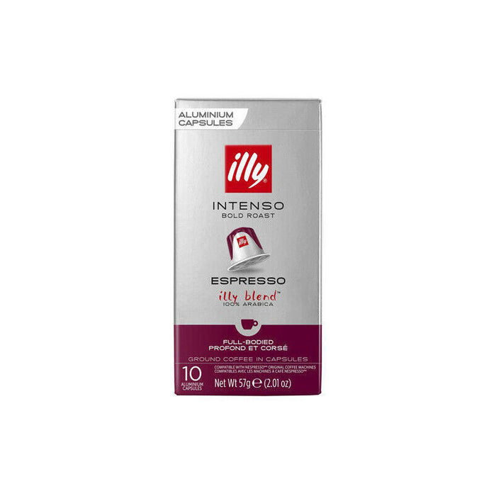 Caja De 10 Cápsulas De Café Illy Nespresso Intenso