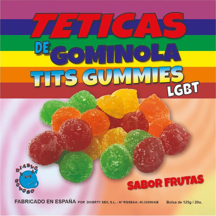Diablo Goloso - Teticas De Gominola Azucar Surtidas Lgtb