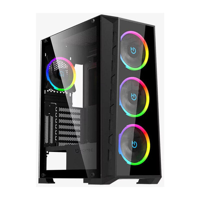 Caja Gaming Semitorre Hiditec Mh12 Glass
