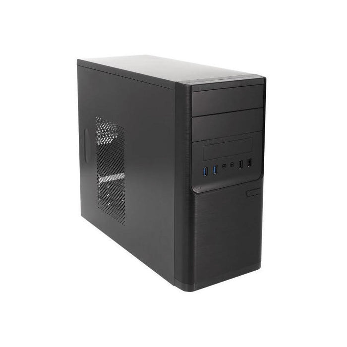 Caja Micro Atx Unyka Matx Dark Shadow Caja Negra Con 2 Bahías De 5.1/4 Con Fuente De Alimentacion De 300w 85% De Eficiencia Energetica