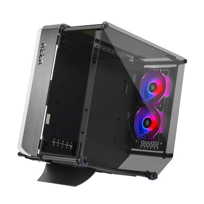 Caja Pc Azza Optima Cube 803 Midi Atx Tower Black Cristal Templado