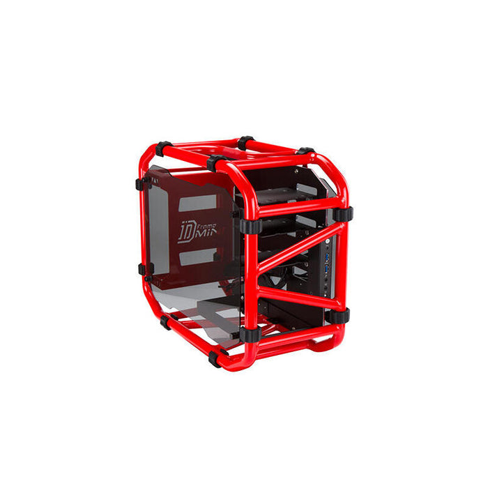 Caja Pc In Win D-Frame Mini Cristal Templado Usb 3.0 Roja
