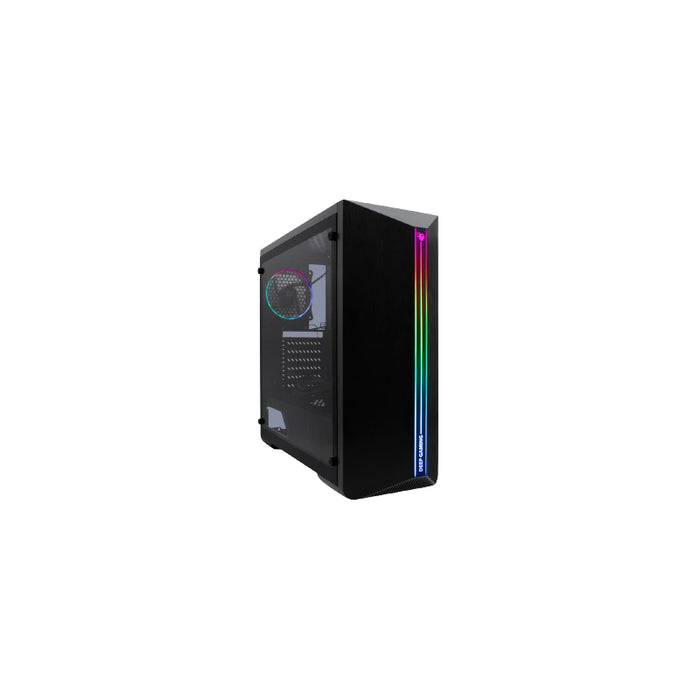 Caja Semitorre Atx A200 Fa/750w Negro Rgb Deepgaming Bahias Int:2x3'5,2x2'5/2xusb3.0/1xusb2.0/ Audio In/Out/ Fuente De Alimentación De 750w