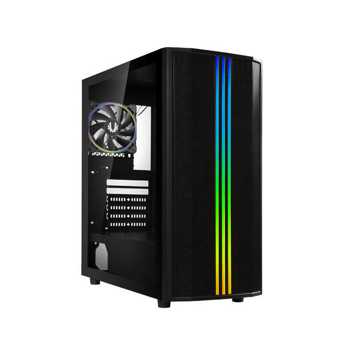 Caja Semitorre Atx Saber Mesh Rgb Negro + Window Bitfenix Int:2x3.5;2+2x2.5/ 2xusb3.0, 1xusb2.0/Audio/ Cristal Templado