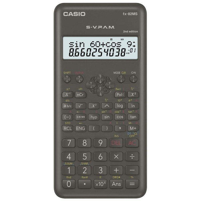 Calculadora Científica Casio Fx-82ms-Ii Negra