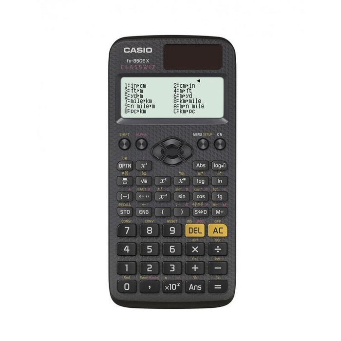 Calculadora Científica Casio Fx-85cex, 379 Funciones, 77x166mm, Negra
