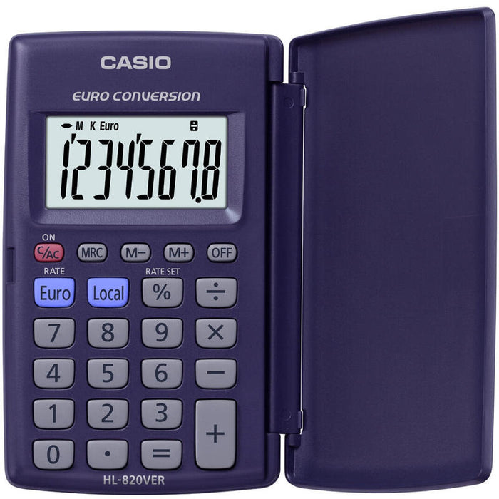 Calculadora De Bolsillo Casio Hl-820ver Azul