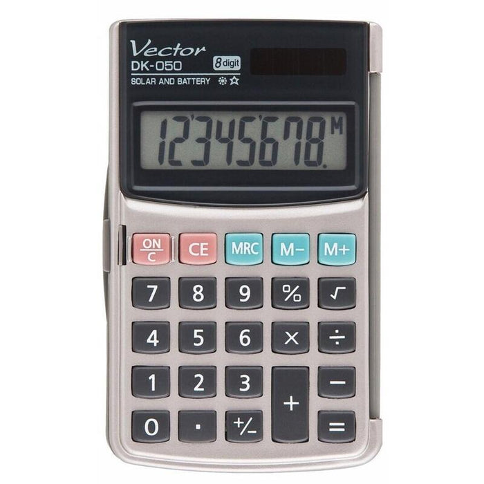 Calculadora Vector De Bolsillo Dk-050, Gris