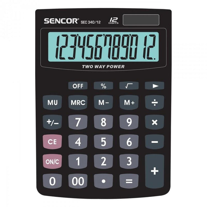 Calculator Sec 340/12    Table, 12 Digit Lcd