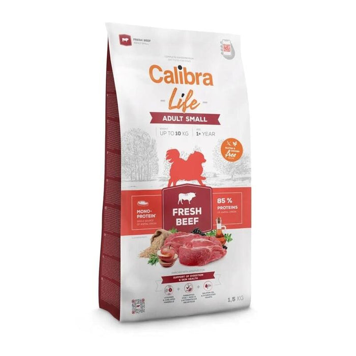 Calibra Dog Life Adult Small Fresh Beef - Alimento Seco Para Perros - 1,5kg
