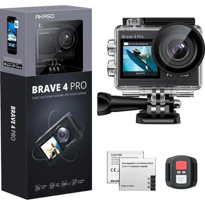 Cámara Akaso Brave 4 Pro  Para Deporte De Acción 20 Mp 4k Ultra Hd Cmos Wifi 453 G
