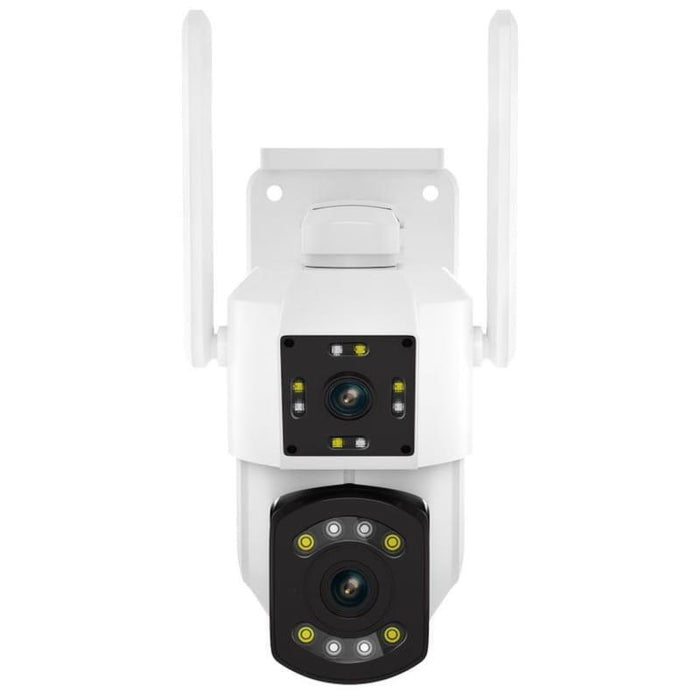 Cámara De Seguridad Escam Pt210 Lente Dual, Wifi, Detector De Movimiento Blanco