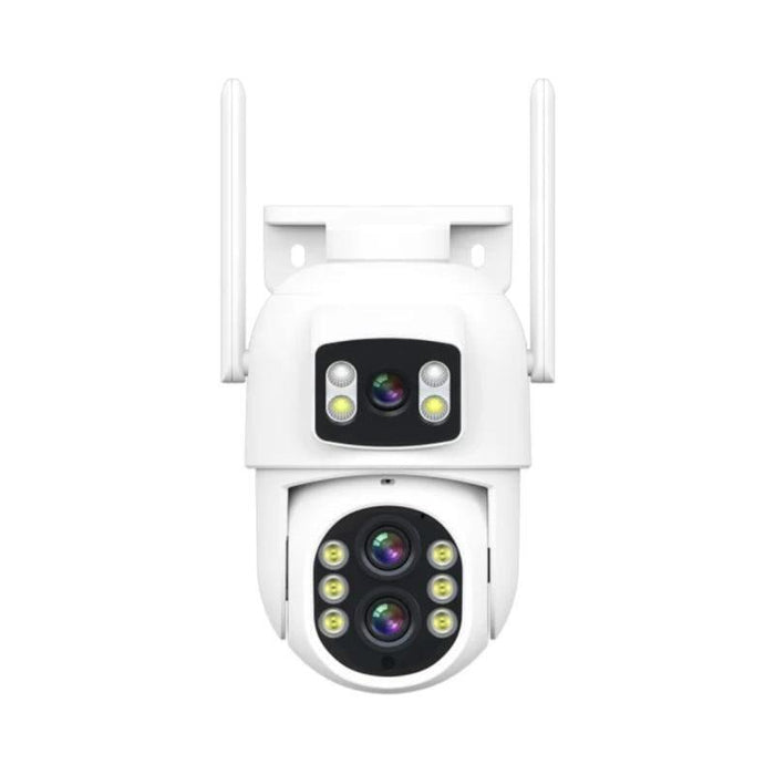 Cámara De Seguridad  Escam Qf500 5+5 Mp Lente Dual Wifi Blanco