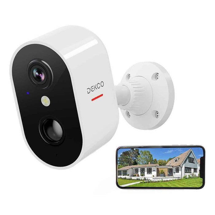 Cámara De Seguridad Ip Dekco Dc6l Fullhd Ip66 Foco Blanco