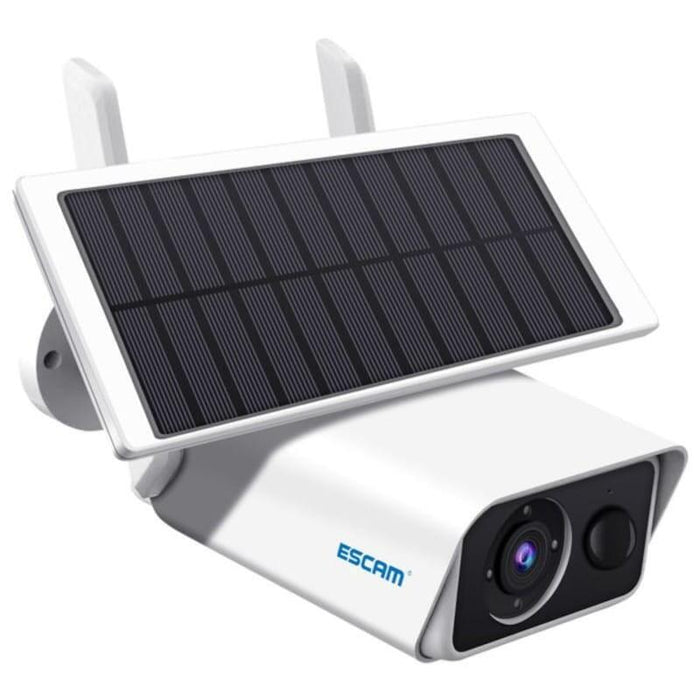 Cámara De Seguridad Ip Escam Qf180 Solar 3mp Wifi Blanco