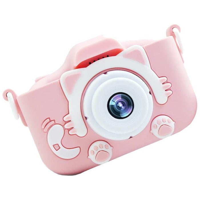 Cámara Para Niños Cat Camera Con Tarjeta 32gb Rosa