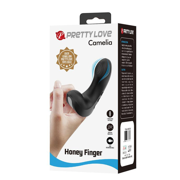 Pretty Love - Camelia Vibrador De Dedo 7 Vibraciones Negro