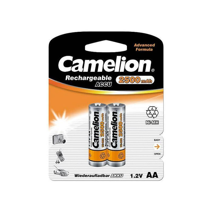 Camelion Aa Hr6, 2500 Mah, Rechargeable Batteries Ni-Mh, 2 Pc(S)