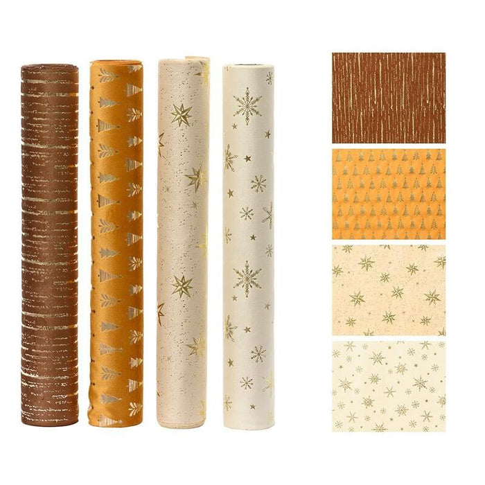 Camino De Mesa Navideño Terciopelo , 4 Modelos, 35cmx2m. Decoris