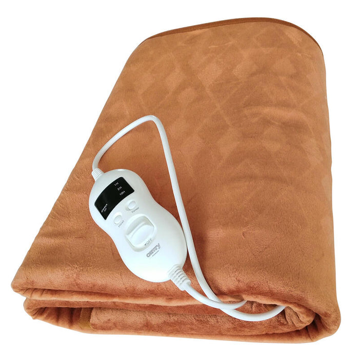 Camry Cr 7435 Electric Heating Blanket With Timer, Super Soft Fleece, 150x80cm