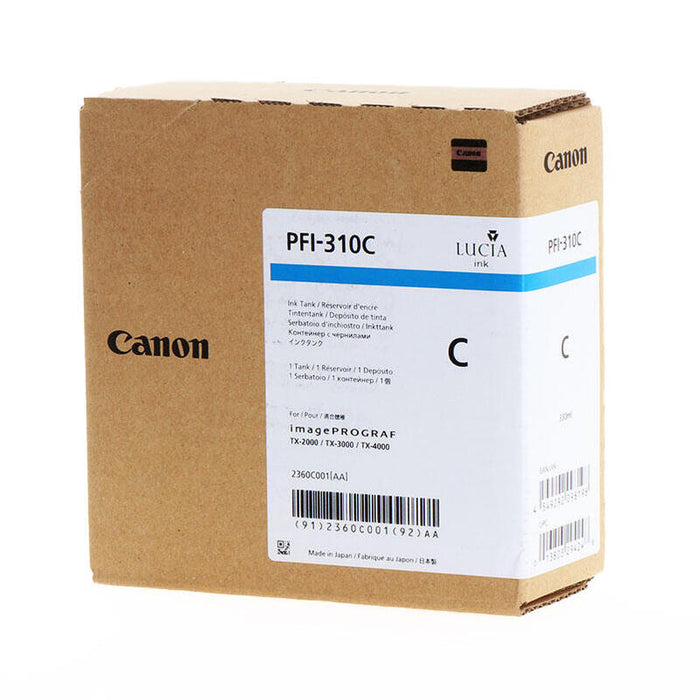 Canon Pfi310 Cyan Cartucho De Tinta Original - 2360c001