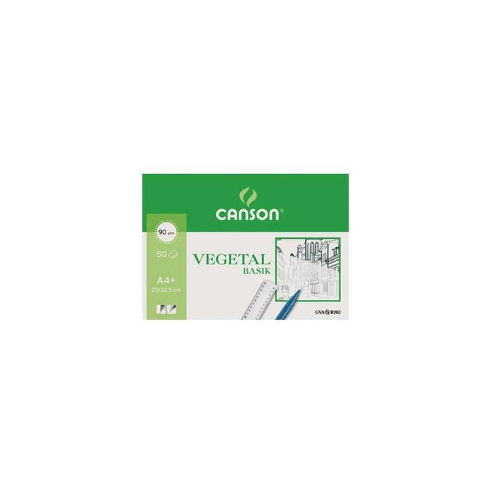 Canson Bloc Vegetal Basik Encolado 50 Hojas 90 Gr. 23x32,4cm