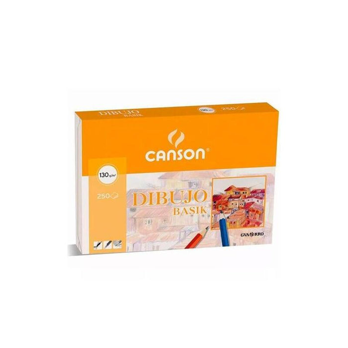Canson Dibujo Basik 250 Hojas 130 Gr. Recuadro 32,5x46cm