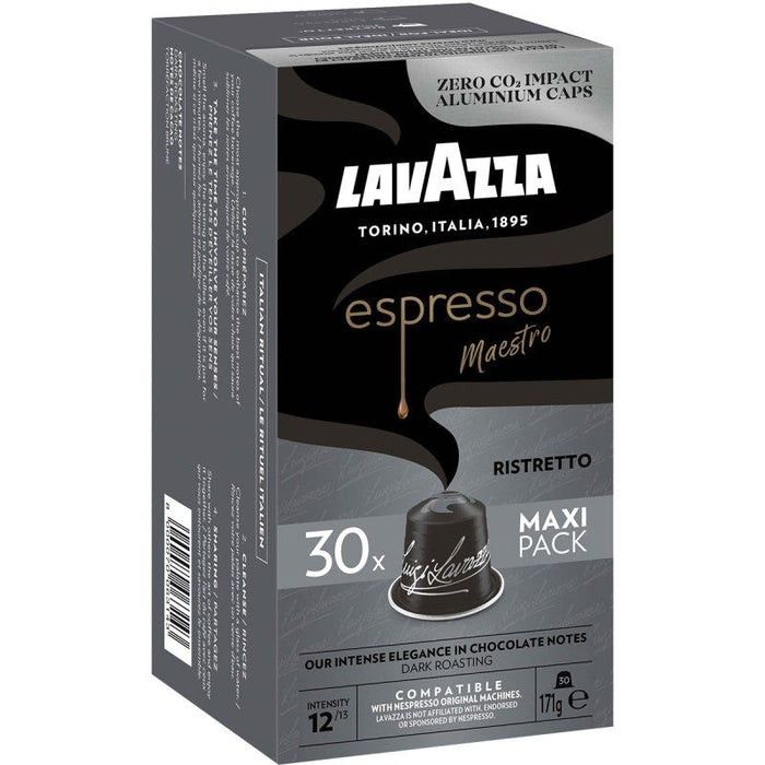 Cápsula Lavazza Espresso Maestro Ristretto Para Cafeteras Nespresso Caja De 30
