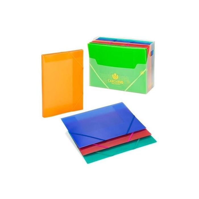 Carchivo Carpeta 3 Solapas Folio C/Gomas Pp Translúcido Violeta