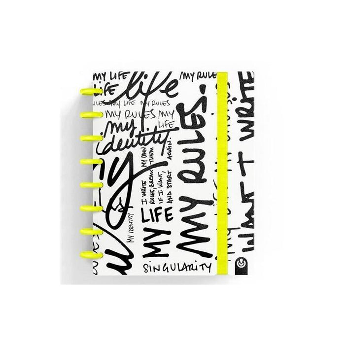 Carchivo Cuaderno Ingeniox Edit My Life A5 80h 100gr Rayas Amarillo Neón