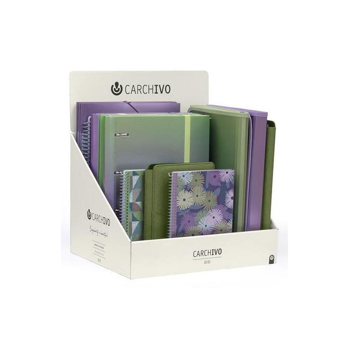 Carchivo Expositor Sobremesa Surtido Capsule Verde/Malva 2023