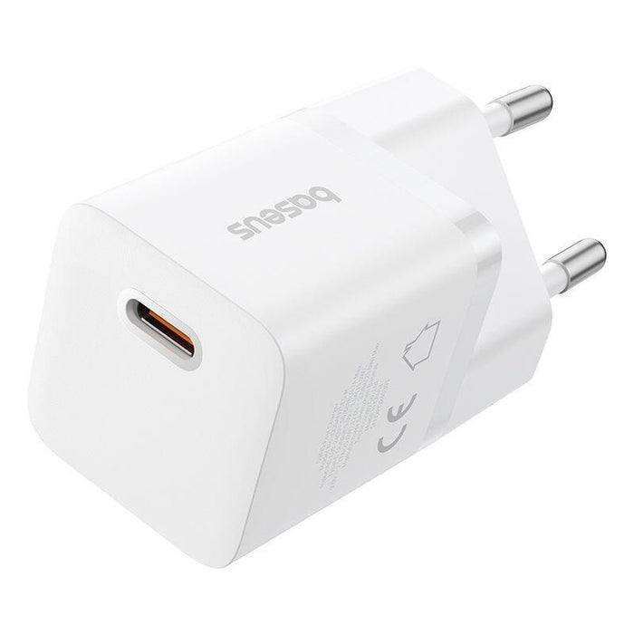 Cargador Baseus P10110909213-00 De Red Usb-C Gan5 Mini 25w Blanco
