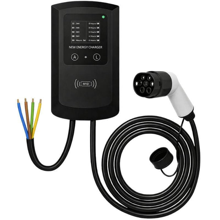 Estación De Carga Para Vehículos Eléctricos 32a/22kw/5m Sin Cabezal De Enchufe(Trifásico) - Cargador Ev Tipo 2