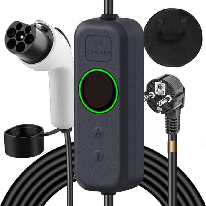 Cargador De Coche Eléctrico Ev 16a/3.5kw/5m Con Cabezal De Enchufe