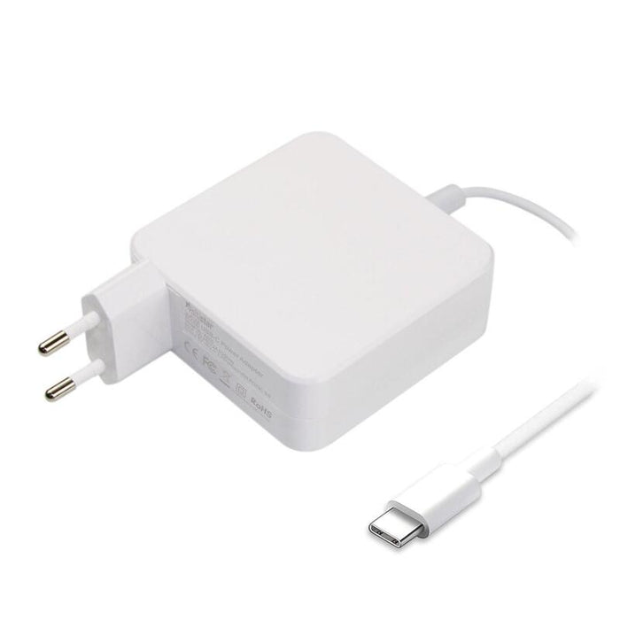 Cargador Usb Tipo-C  5-20v-3,25a  Max 65w Blanco Compatible Con Todo Tipo De Portátiles