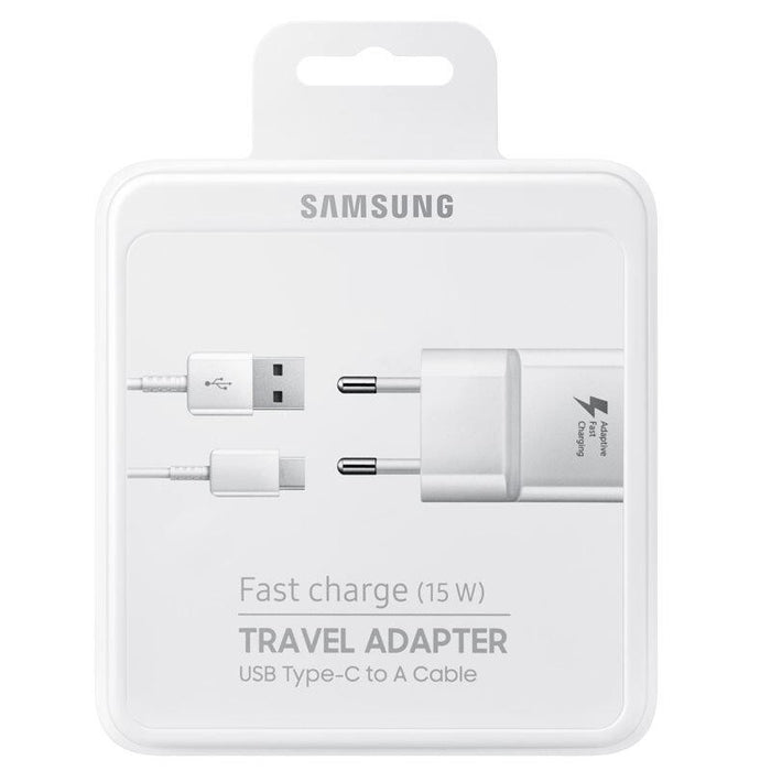 Cargador De Pared Samsung Ep-Ta20ewe 1xusb + Cable Usb Tipo-C 2a