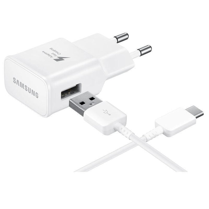 Cargador De Pared Samsung Ep-Ta20ewe 1xusb + Cable Usb Tipo-C 2a