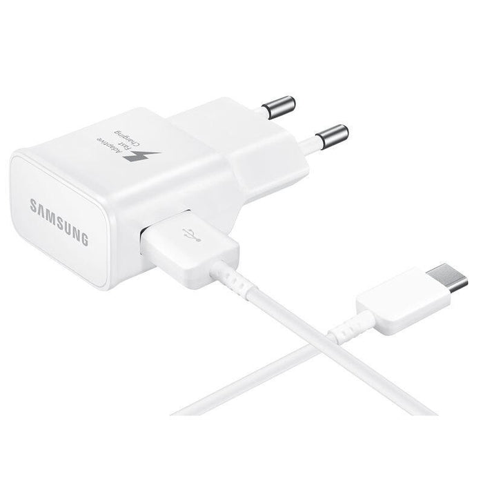 Cargador De Pared Samsung Ep-Ta20ewe 1xusb + Cable Usb Tipo-C 2a