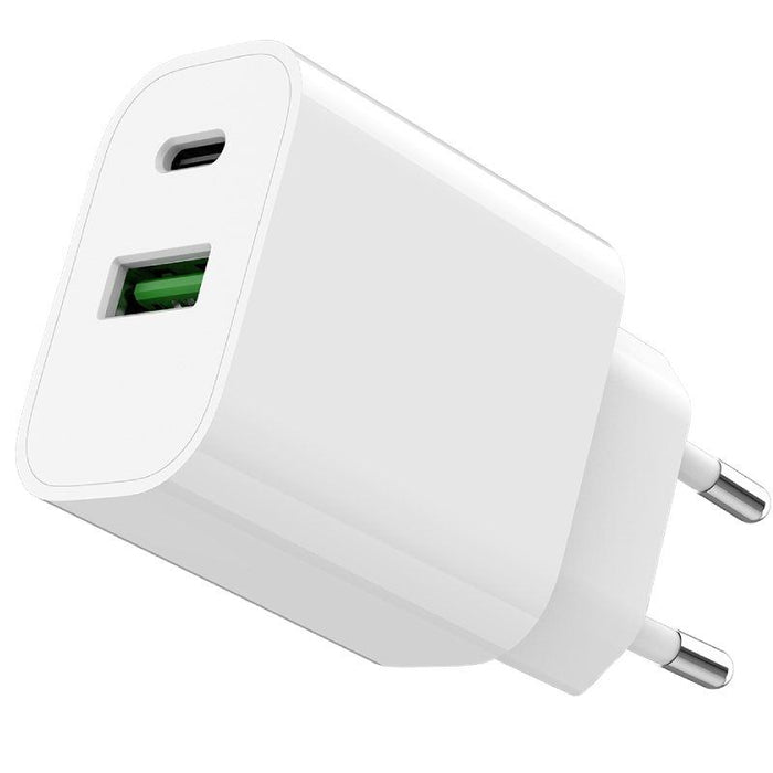 Cargador De Pared Spc Fast Charger 4341b 1xusb Tipo-C 1xusb 20w Blanco