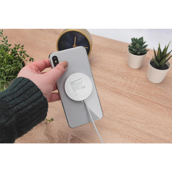 Cargador Digitus Inalámbrico 15w Magsafe Magnético Para Apple, Blanco