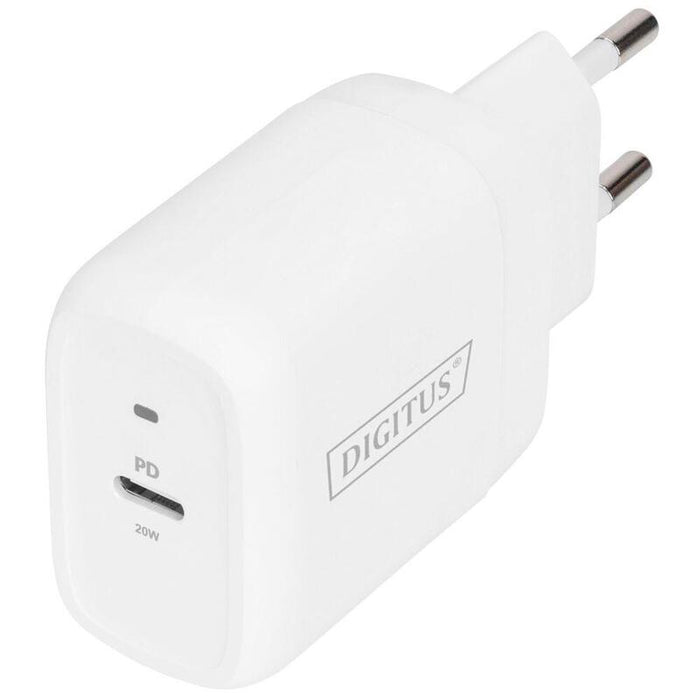 Cargador Digitus Usb-Charging  20w, Pd 3.0, Blanco Usb-C