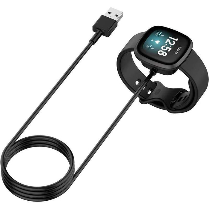 Cargador Fitbit Versa 3 / Versa 4 Negro