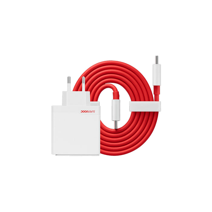 Cargador Oneplus Supervooc 100w Un Puerto Con Cable - Blanco