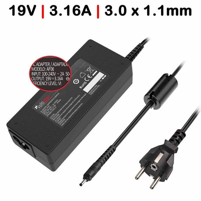 Cargador Para Portátil Samsung 19v 3.16a 3.0x1.1 Mm