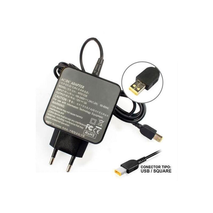 Cargador Para Tablet Lenovo 12v 3a Conector Square