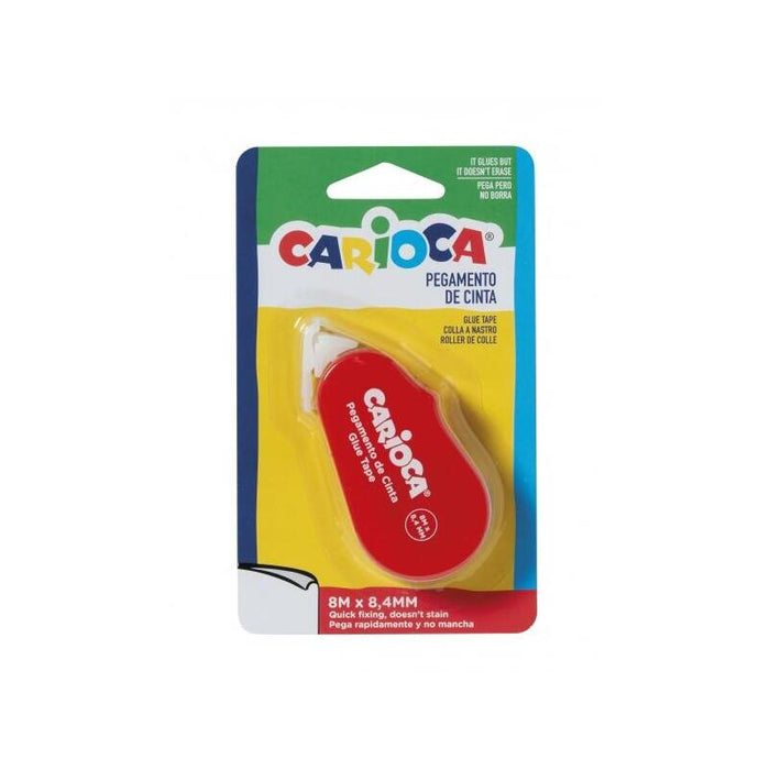 Carioca Glue Tape Cinta Adhesiva - Precisa Y Rapida - Ideal Para Todo Tipo De Papel - Varios