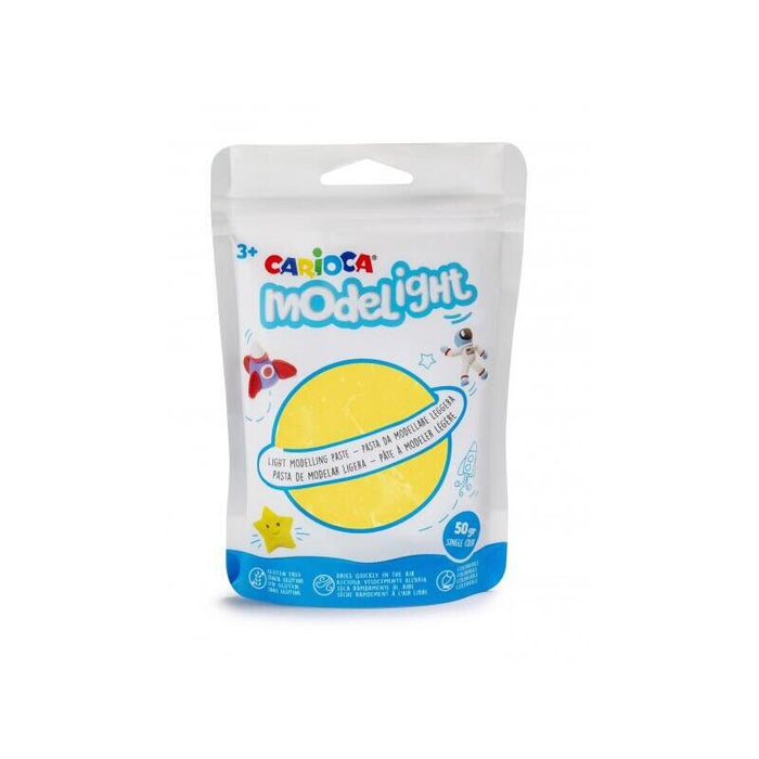 Carioca Modelight Pack De Pasta De Moldear Super Ligera - Elastica Y Maleable - Se Seca Al Aire - No Ensucia Las Manos
