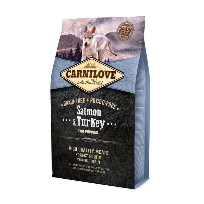 Carnilove Salmon&Turkey Puppies - Alimento Seco Para Cachorros - 4 Kg